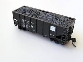 41289 Atlas N Scale 55 Ton Fishbelly Hopper Cambria And Indiana #330