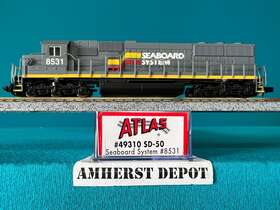 Sd-50 Atlas 49311 49310 Seaboard System Dcc Ready N Scale Nib