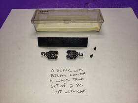 50001580 Atlas N Scale Coal Load Empty Case Railcar Trucks Set Excellent Condition Lot