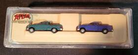 F-150 Atlas 732573029835 1997 Ford Pickup Trucks N-scale Set Of 2 1 Black And Blue