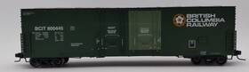 2-rail Atlas 7507-4 O Scale British Columbia 53ft Evans Dpd Box Car #800445 Ex