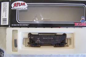 18107 Atlas 843375082574 Montour Custom #18107 And Weathered 2-bay Round End Hopper Ho Scale Nice