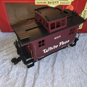 Bachmann 022899931197 Big Haulers Item 93119 Four Wheel Caboose White Pass 903 G-scale