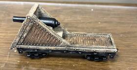 14-00953-003 Bachmann Hawthorne Village Civil War Armored Train Rail Battery Car Cannon