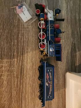 14-07965-001 Bachmann Hawthorne Village Spirit Of America Locomotive And Tender Engine Train New