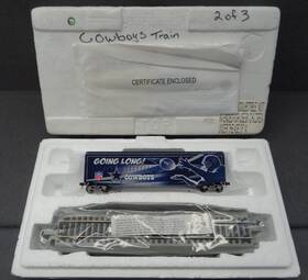 14-37899-012 Bachmann Hawthorne Village Dallas Cowboys Ho Going Long Box Car Train Track Coa