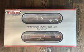 43156 Bachmann Williams 72ft Scale Streamliners 4 Car Passenger Sets Gulf Mobile And Ohio - Sealed