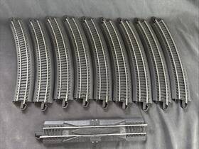 9212a3-2 Bachmann 44410 K090803 Train 1/87 E-z Track Hawthorn Straight Dual Terminal 9 Curves Tracks