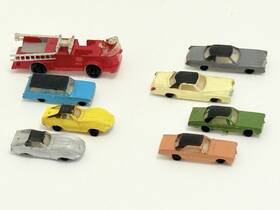 7010 Bachmann N-scale Automobile Set #1 - 7 Of 8 Cars Plus Fire Engine