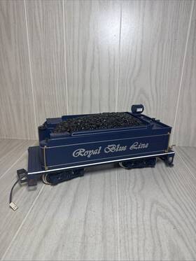 90016 Bachmann Big Haulers Royal Blue G Scale #90016 Tender - Working