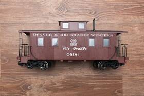 93803 Bachmann D&rgw #0506 Caboose With Metal Wheels And Interior