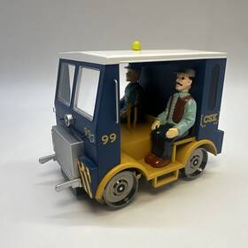 96257 Bachmann G-scale Powered And Lighted Speeder Csx Blue/gold With Strobe