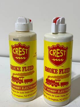 Jtm104 Bachmann 2 - Crest Smoke Fluid For G And O Scale Lgb Aristocraft Usa Trains Lionel Mth Etc
