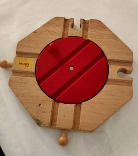 Big Jig Rails 691621091333 Bjt133 Wooden And Plastic Four Way Turntable