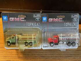 Boley 084495410230 1/87 Gmc Topkick Trucks Lot 2 Dual Axel Fire Dept Water And Reg. Lot6