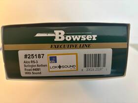 25188 Bowser Ho Scale Burlington Northern Rs-3 Locomotive # 4081 Dcc Loksound
