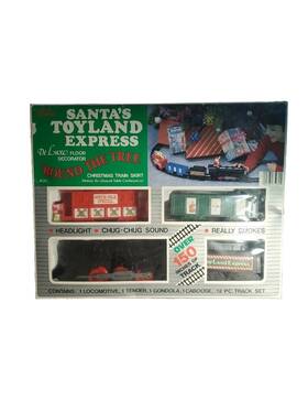 Bradford Novelty Company 045484750805 Vintage Santas Toyland Expressft Battery Operated Christmas Tree Train Set Euc