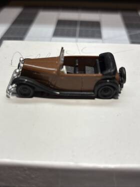 0001708 Brekina #0001708 Ho Scale Wanderer Convertible 4 Door Brown And Black