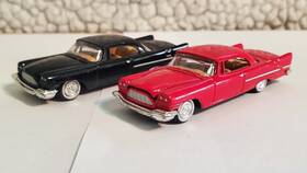 30110-r Classic Metal Works #30110-r 2 57 Chrysler 300c Red And Black - Ho Scale Hood Opens