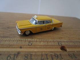 30195 Classic Metal Works Cmw Mini Metals Ho 1/87 Scale Ft59 Ford Fairlane 4 Dr Yellow Cab Co Car Auto