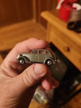 30198 Classic Metal Works C.m.w. Mini Metals 1936 Ford Fordor Sedan Od Green H.o. 1 87 Loose