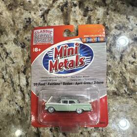30224 Classic Metal Works C.m.w. Mini Metals #30224 1959 Ford 4-door Sedan Green H.o. 1 87 See Discrip