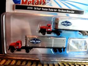 51174 Classic Metal Works Rtr 2 Trucks Mini-metals 54 Ford Tractor Trailer 1 160 N Scale Mason Dixon Line