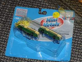52309-gmc Classic Metal Works 52309 2 Pack Mini-metals Transit Bus Cream And Green 1 160 N Scale