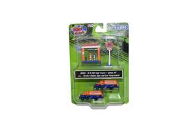 R-190 Classic Metal Works 60001 N Scale Mini Metals - Ih Tank Truck Union 76 With Service Sign And Gas Pumps