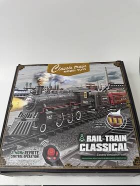 0678 Classic Train Model Toys Electric Rail Classical Steam Smoke Track Set