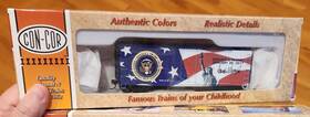 0001-006050 Con-cor Donald Trump Ho Train Boxcar Without Rig Box Model Statue Liberty
