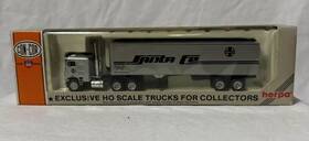 0004-001001 Con-cor Cabover Semi With Van Trailer Santa Fe Ho Scale