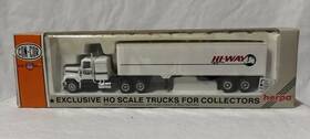 0004-001014 Con-cor Semi Tractor With Van Trailer Hi-way Dispatch Ho Scale