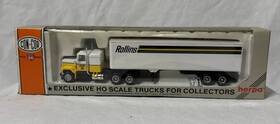 0004-001017 Con-cor Semi Tractor With Van Trailer Rollins Ho Scale