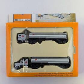 0004-003027 Con-cor N Scale Tractor Tank Trailer Carlon 2 Pack