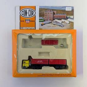 0004-003030 Con-cor N Scale As Is One Ryder Truck/acme Scrap Metals Trailer