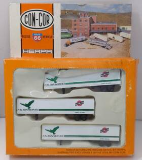 0004-006103 Con-cor N 1 160 C&nw Falcon Service 45ft Box Trailer Pack Of 3 Ln