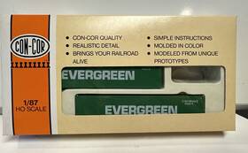 0004-008302 Con-cor Ho Scale Set Of 3 Evergreen 40ft Containers #8302