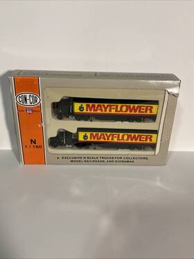 0004-003034 Con-cor 0004-03034 N Scale Mayflower Tractor Trailer 2-pack