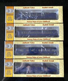 4-coach Con-cor 94005 Ho Norfolk And Western Bcs Set 1920-1950 Blue 144 531 1301 1531