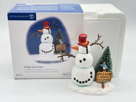 Dept 56 734409231177 Snow Village Accessory Clown Euc In Box