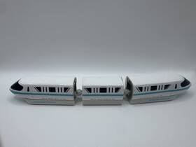 7860-1129-4 Disney Vintage Walt World Monorail System Toy Train 3 Piece Set