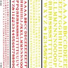 Dt504 Woodland Scenics Rr Roman Letters Red Yellow Fonts 724771005049