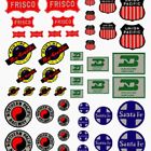 Dt558 Woodland Scenics Railroad Heralds Logos Up Bn Sf 724771005582