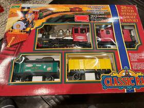 89128 Echo Classic Rail Kraft 20 Piece Battery Operated G-scale Train Set Rare Video
