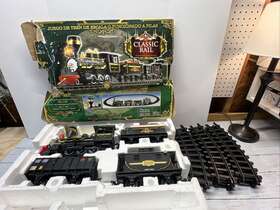 891284d-original Echo Toys 083284203640 Classic Rail- Locomotive And Train- Rare Set- Box-works