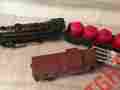 Engine1655 Lionel Flatbed Car W Barrels Caboose Excellent Vintage Rare No Box