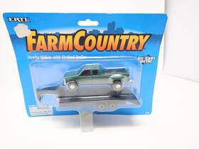 4330 Ertl 1/64 Dually Pickup With Flatbed Trailer Sealed Diecast Farm Country