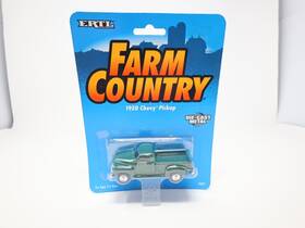 4347 Ertl 1/64 1950 Chevy Pickup Truck Green Diecast Metal Sealed Farm Country