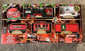 Eztec 019071372879 North Pole Express Christmas Train Set 35 Pieces With Remote Control/music